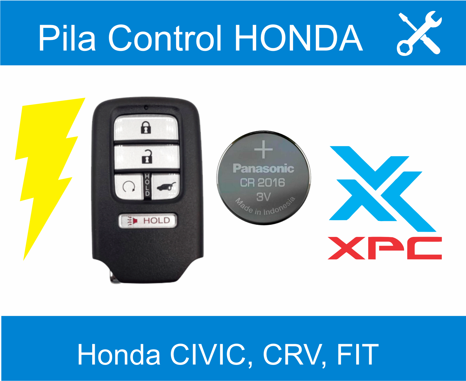 ventas de pila para control honda 